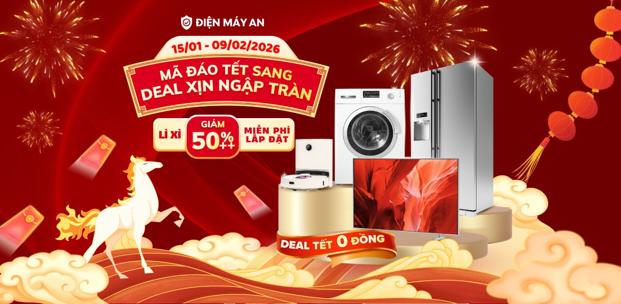 Chương trình khuyến mại Tết 2026: MÃ ĐÁO TẾT SANG - DEAL XỊN NGẬP TRÀN